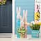 Glitzhome® 30" Easter Wooden Bunny Family Standing Décor
